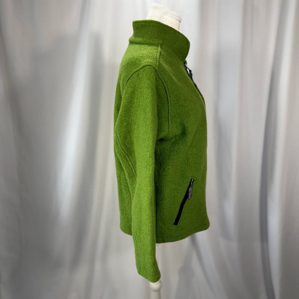 Ibex Merino Wool Full Zip Jacket Medium Green Gorpcore Earthy Outdoors Camping - Picture 16 of 16